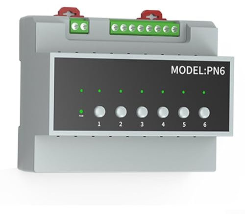 Oniissy 6CH Relay Switch Module for Tuya for Zigbee Remote App Control Module 110V-240V, Smart Relay Module with for Remote Appliance Control