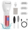 Electric Foot File Pro Rechargeable Foot Callus Remover Scrubber Grinder Pedicure Sets Tools for Feet Care Hard Dead Rough Dry Skin with 3 Rollers Files Storage Bag Dry Cracked Heels Sander & Scrubber