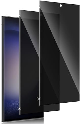 Holilo Para Samsung Galaxy S23 Ultra 5G 【2 Piezas】 Protector de Pantalla Privacidad Cristal Templado,Anti Espía Privacy Vidrio Película HD Vidrio Templado Anti-Arañazos