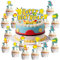 25 Stück Tortendeko,Cake Topper Geburtstag, Muffin Deko, Deko Topper Set für Jungen Mädchen und Kinder Geburtstag Party (Stil 3)