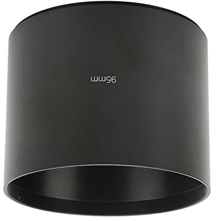 Juroupi 3.7in Telephoto Lens Hood Aluminum Alloy Mirror Telephoto Lens Hood for Photography Accessories