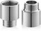2 prolunghe per rubinetto da 1/2 pollici x 20 mm, prolunga per rubinetto in acciaio inox, prolunga per valvola angolare, prolunga per soffione doccia, raccordo per rubinetto da giardino