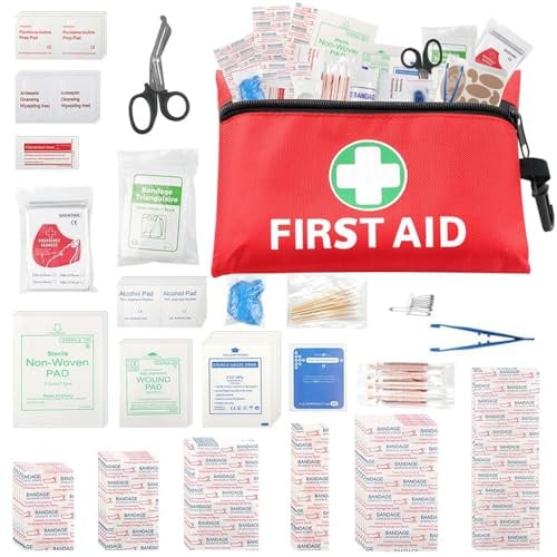 Botiquin de Primeros Auxilios, 132 Piezas Mini Kit Primeros Auxilios