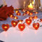 ENLACE LED Lichterkette Herzen, 2M 20 LED Herzförmige Lichterkette Batterie, Lichterketten Herzen Innen, Herz Fairy Lights für Valentinstag, Hochzeit, Jahrestage, Party Deko