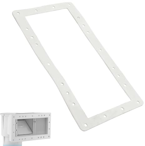 DzpKrka Pool Skimmer-dichtung, 34x19cm Skimmer Flansch Pool, Skimmer Dichtung, Flanschdichtung, Pooldichtungen, Erdungspool, Skimmerdichtung | Skimmerdichtung Für Erdungspools,Durchlaufdichtes Rechtec