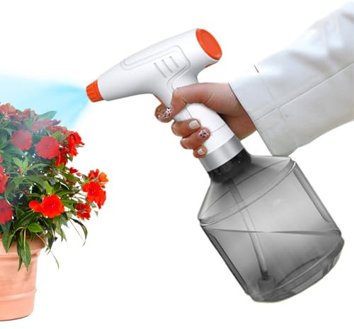 Genérico Botella De Rociado Eléctrica - Eléctrica Para Plantas | 900 ml Automático con Boquilla Ajustable para Plantas Limpieza del Hogar Jardineros