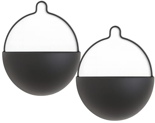 Olly & Rose Set of 2 Metal Wall Planters – 20cm Wide Contemporary Hanging Planters – Matt Black Wall Mounted Plant Holders with Hangers – Indoor Wall Décor for Home