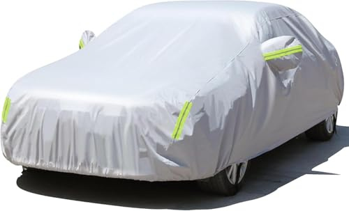 R-timer Vollgarage Auto für Opel Corsa F 2019-2024, Wetterfeste Abdeckplane Autoabdeckung Winter Autohülle Autoplane Wasserdicht Atmungsaktiv