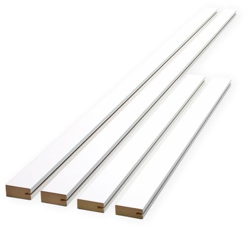 Nutleisten MDF weiß 40×20 mm | 3-mm-Nut – 2×130 cm & 2×70 cm | Stumpf