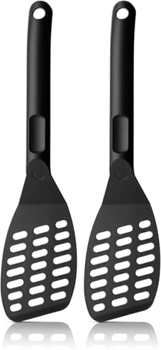 WMF Pfannenwender Kunststoff 31 cm, Wender mit Ablage-Knick und Aussparungen, Pfannkuchenwender, spülmaschinengeeignet (Packung mit 2)