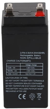 Aumotop 4V 4.5AH Sealed Rechargeable Battery with and Long Service Life for Electric Toy Cars and Electronic Scales