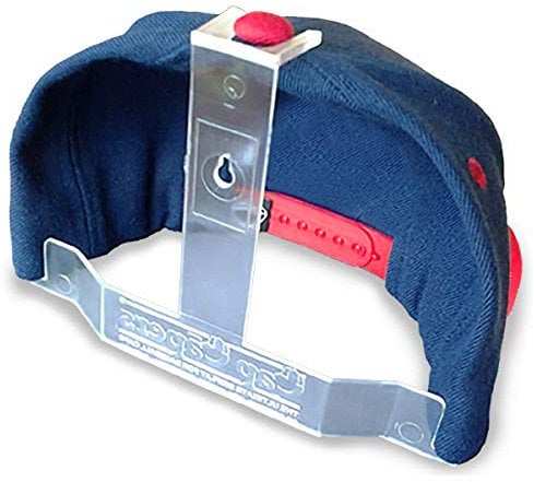 Cap Capers® Baseball Cap Display; Wall Mounted Hat Rack; Baseball Cap Storage & Organization; (6 pk) Great for Cap Collectors. The Ultimate Display for Baseball Caps