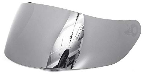 Jdon-hats Visiera for AGV K3 SV K5 Casco del Motociclo Shield Parti Bicchieri for Agv K3 SV K5 Casco della Motocicletta Obiettivo Full Face (Colore : Argento)