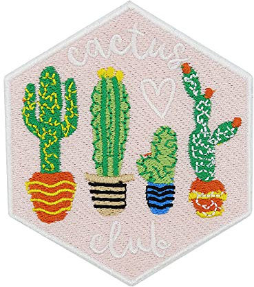 Finally Home Cactus Club Patch zum Aufbügeln | Kaktus Patches, Bügelflicken, Flicken, Aufnäher