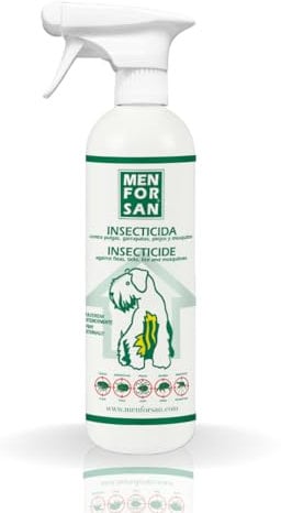 MENFORSAN Insecticida para el entorno de Perros | No Mancha | Aroma cítrico | 750 ml