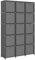 vidaXL Würfel Regal mit Boxen 15 Fächer Bücherregal Standregal Würfelregal Wandregal Lagerregal Aufbewahrung Raumteiler Grau 103x30x175,5cm Stoff