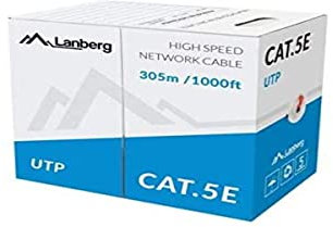 Lanberg Bobina Cat.5E UTP 305M Solid CCA Rojo