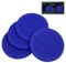 Car Coasters, Wisdompro 4 Pack PVC Car Cup Holder Insert Coaster - Anti Slip Universal Vehicle Interior Accessories Cup Mats for Women(2.75 Diameter, Blue)