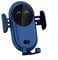 2022 Smart Wireless Auto-sensing Car Phone Stand Holder Charger Fast Charging Fashion, Smart Infrared Sensor Mobile Phone Charging Base, for Car Air Vent (Blue)