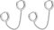 SLUYNZ 925 Sterling Silber Doppel Creolen Ohrringe Kette für Frauen Damen - Doppelt Piercing Creolen