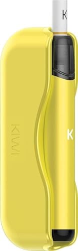 KIWI 1 Starter Kit, Sigaretta Elettronica con Sistema Pod, 400mAh, Powerbank 1450 mAh, 1,8 ml, senza nicotina, no E-Liquid (Light Yellow)