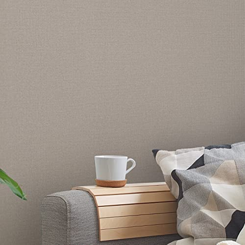 A.S. Création Nara 387444 Plain Non-Woven Wallpaper Grey 10.05 m x 0.53 m Made in Germany