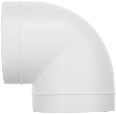 Vent Systems Ø150 mm Bogen 90 Grad Rohrverbinder Flexibler Rundrohr Lüftungsschlauch ABS Kunststoff 15 cm