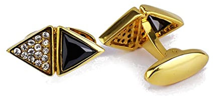 Manschettenknöpfe Vater der Braut, Gold Manschettenknöpfe Vater der Braut Zirkonia Raute Sets für das Hochzeitsgeschäft