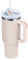 Buschun 40 oz Tumbler With Handle and Straw Lid Insulated Reusable Stainless Steel Water Bottle Travel Mug Iced Coffee Cup for Car and Home and Cold Beverages (Rose Quartz)
