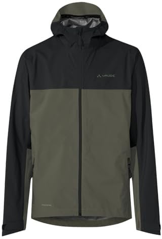 VAUDE Herren Mens Moab Rain Jacket, Khaki Uni, S EU