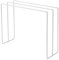 Dishcloth Hanger, Free Standing Dish Rag Storage Hanger Kitchen Countertop Dish Cloth Drying Rack Iron Washcloth Holder Stand(White)