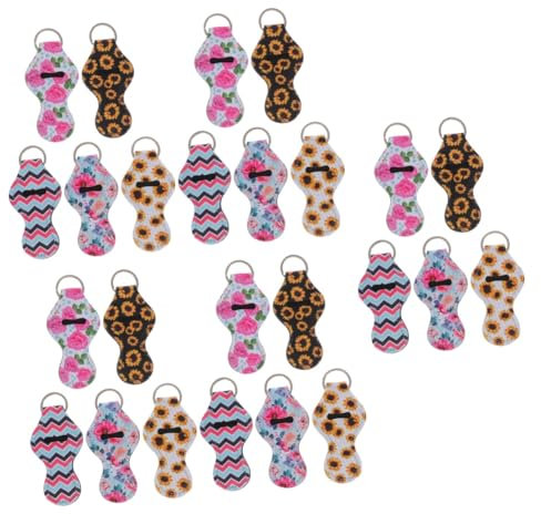 Beavorty 25stücke Neopren Lippenstift Schlüsselanhänger Wasserdichte Robuste Schutzhüllen Verschiedenen Farben Für Stilvolle Damen Für Praktische Aufbewahrung