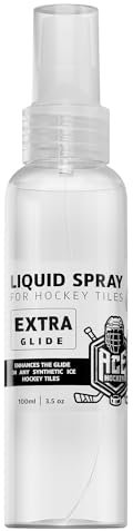 ACE Hockey Flüssiges Spray für Hockeyfliesen – erhöht das Gleiten auf synthetischen Eisoberflächen – für Schießpads, Gleitbretter – verbessert die Handhabung von Hockeyschlägern, Schießen und