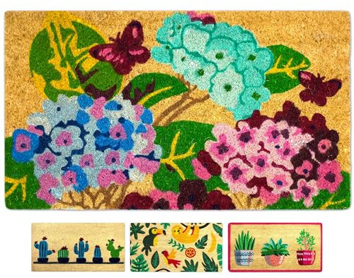 LUA VIKA Coir Doormat - Garden - 40x70 cm - Outdoor Door mat - Front Door mat outside - Doormats outside