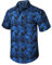Enlision Hawaiian Shirt for Men Funky Short Sleeve Casual Button Down Summer Aloha Hawaii Shirt Beach Surf Holiday Flowers Palm Tree Print Shirts Unisex Blue 3XL