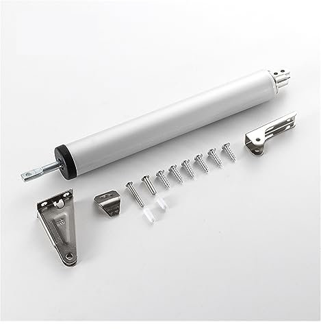 USKI Elektrischer Toröffner Automatischer Feder-Türschließer, 90-Grad-Positionierung, Anschlagpuffer, Geschwindigkeitsanpassung, Türschließvorrichtung, Möbeltür-Hardware (Color : Silver, Size : 1 UK)
