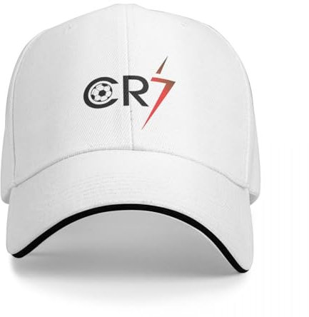 YCYLYLYC Baseballmütze CR7 Unisex Fußball Legende Mütze Sport Cristian0 Rona1do Portugal Papa Hut Verstellbare Sonnenhüte Racing Baseball Cap Waschbares Geschenk