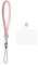 QUARKZMAN 1 Cordon de Téléphone Universel, Dragonne Amovible Scintillante avec Patchs de Téléphone, Sangle de Téléphone pour Bricolage, Porte-Clés, Porte-Monnaie, Rose