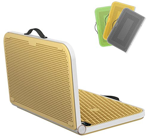 Electric Heating Foot Warmer, Multi-function Heating Mat, Electric Heating Floor Mat Under Desk, Suitable for Office, Apartment (Yellow)