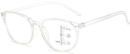 Suertree Bifokale Lesebrille Antiblaulicht Brille Unisex für Damen Herren Antimüdung Lesehilfe Multi Fokus Sehhilfe Multifokale Presbyopie Clear +1.5X