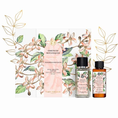 Yves Rocher Tendres Instants - ESSENCES BOTANIQUES - Geschenkset Parfum – Ein Ausflug in die Gelassenheit – Eau de Parfum 50ml & Massageöl 50ml