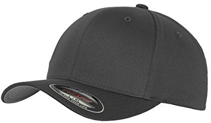 GIDUTEX Flexfit Unisex Wooly Combed Cap inkl. Schlüsselband graue Unterseite Baseball Cap Basecap (DE/NL/SE/PL, Alphanumerisch, L, XL, Dark Grey)