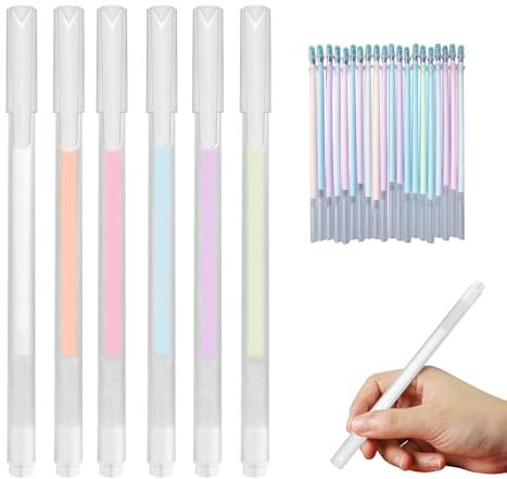 12PCS Glue Pens for Crafting with 6PCS Replacement Refills,Glue Pens for Card Making,Ballpoint Pen Shaped Dot Glue Comes,Easy to Precise Control,Fast Drying,for Scrapbook Card Notebooks Crafts