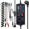 3V-24V 6A 144W Einstellbares Netzteil Universal Netzteiladapter Verstellbarer Netzadapter 100V-240V AC to DC mit LED Spannungsanzeige und 14 Tipps für Haushaltselektronik, DC Motor, 6000mA Max