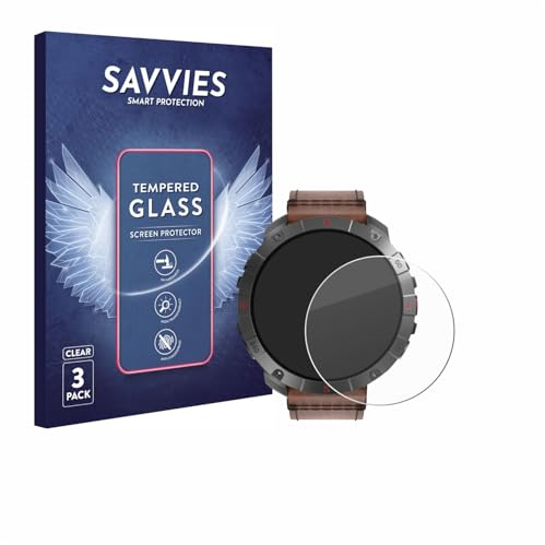 Savvies Panzer Schutz Glas für Polar Grit X2 Pro Titan (3 Stück) 9H Hartglas, Anti-Fingerprint, Displayschutz
