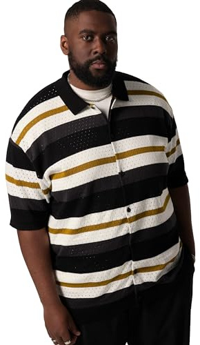 STHUGE Herren Hemd schwarz 6XL