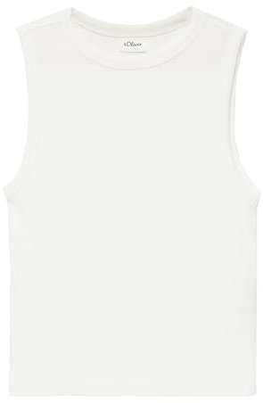 s.Oliver Verkürztes Slim-Fit-Top mit Rippstruktur