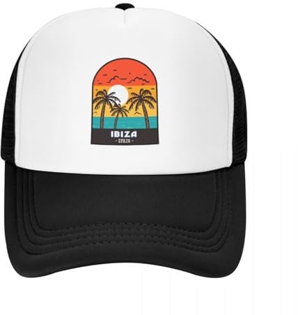 Trucker Cap MeshCap Ibiza Spanien Retro Espa?a Baseball Cap Cosplay Damen Golfbekleidung Herren