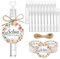 BOFUNX 50 Stücke Seifenblasen Hochzeit mit Schön DASS du da bist Anhänger Etiketten Juteschnur Wedding Bubbles für Hochzeit Geburtstag Verlobung Valentinstag Party Gastgeschenk (Ohne Seifenwasser)