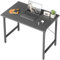 BEXEVUE Desk, 80 x 40 cm Small Computer Desk, Office Table for Study Room, Industrial Design, Metal Frame, Wooden PC Desk for Home Office, Black